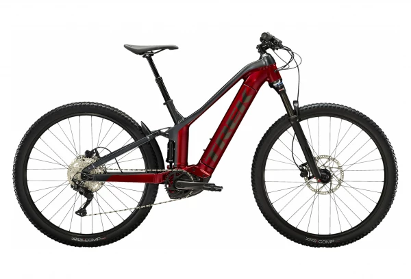 VTT Électrique Tout-Suspendu Trek Powerfly FS 4 Shimano Deore 10V 625Wh Rouge Crimson / Gris Lithium 2022 Gris / Noir 4 VTT Électrique Tout-Suspendu Trek Powerfly FS 4 Shimano Deore 10V 625Wh Rouge Crimson / Gris Lithium 2022 Gris / Noir – Image 2