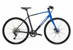Vélo Fitness Trek FX 3 Disc Shimano Deore 10V 700 Mm Bleu Fade 2022 Bleu / Bleu