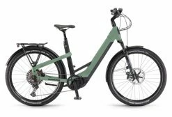 VTC Électrique Winora Yakun 12 Lowstep Shimano Deore 12V 750 Wh 27.5'' Vert Defender 2022
