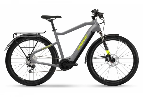 VTC Électrique Haibike Trekking 6 I630Wh Shimano Deore 10V Gris / Jaune Mat 2022 3 VTC Électrique Haibike Trekking 6 I630Wh Shimano Deore 10V Gris / Jaune Mat 2022