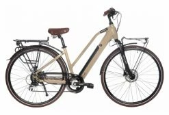 Vélo De Ville Électrique Bicyklet Camille Shimano Acera/Altus 8V 504 Wh 700 Mm Beige Ivoire