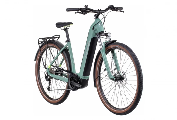 Vélo De Ville Électrique Cube Touring Hybrid One 625 Easy Entry Shimano Alivio 9V 625 Wh 700 Mm Vert Sharp 2022 4 Vélo De Ville Électrique Cube Touring Hybrid One 625 Easy Entry Shimano Alivio 9V 625 Wh 700 Mm Vert Sharp 2022 – Image 2