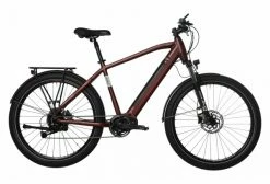 Vélo De Ville Électrique Bicyklet Raymond Shimano Acera 9V 504 Wh 27.5'' Rouge Bordeaux
