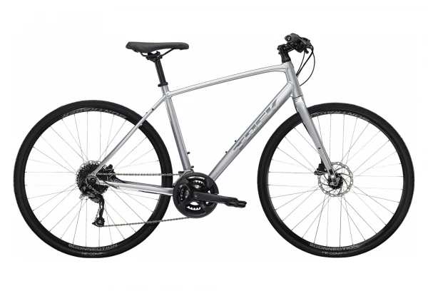 Vélo Fitness Trek FX 2 Disc Shimano Acera/Altus 9V 700 Mm Gris Quicksilver 2022 3 Vélo Fitness Trek FX 2 Disc Shimano Acera/Altus 9V 700 Mm Gris Quicksilver 2022
