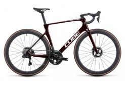 Vélo De Route Cube Agree C:62 SLT Shimano Dura-Ace Di2 12V 700 Mm Rouge Liquid Carbon 2022
