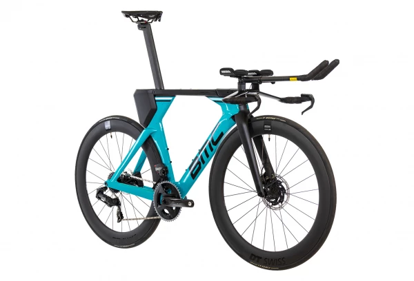 Produit Reconditionné - Vélo De Triathlon BMC Timemachine 01 Disc One Sram Force ETap AXS 12V 700 Mm Turquoise Noir 2022 Bleu / Noir 4 Produit Reconditionné - Vélo De Triathlon BMC Timemachine 01 Disc One Sram Force ETap AXS 12V 700 Mm Turquoise Noir 2022 Bleu / Noir – Image 3