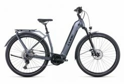 Vélo De Ville Électrique Cube Kathmandu Hybrid Pro 625 Easy Entry Shimano Deore 11V 625 Wh 700 Mm Gris Flash 2022