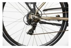 Vélo De Ville Électrique Mixte Bicyklet Claude Shimano Tourney 7V 500 Wh 700 Mm Beige Marron -Vélo Soldes unnamed file 3163