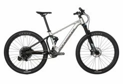VTT Électrique Tout-Suspendu Enfant Mondraker F-Play SPE 26 Sram SX 12V 250 Wh 26'' Gris Clair / Noir 2022