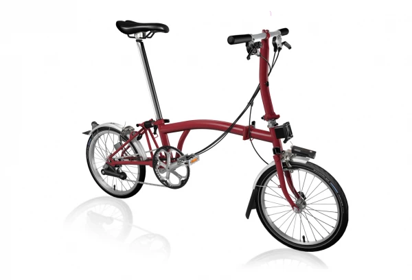 Vélo Pliant Brompton S6L 16'' 6V Rouge 3 Vélo Pliant Brompton S6L 16'' 6V Rouge