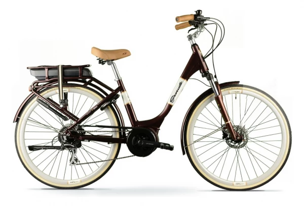 Vélo De Ville Électrique Granville E-Premium Shimano Acera 8V 300 Wh 700 Mm Bordeaux 2022 Blanc 4 Vélo De Ville Électrique Granville E-Premium Shimano Acera 8V 300 Wh 700 Mm Bordeaux 2022 Blanc – Image 2