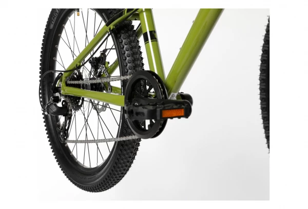 VTT Enfant Scamp Highfox MicroSHIFT Mezzo 8V 24'' Vert Kaki 2022 Jaune / Marron 10 VTT Enfant Scamp Highfox MicroSHIFT Mezzo 8V 24'' Vert Kaki 2022 Jaune / Marron – Image 8
