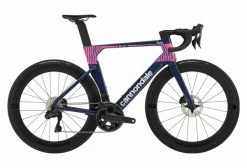 Vélo De Route Cannondale SystemSix Hi-MOD Shimano Ultegra Di2 12V 700 Mm Bleu Rose Team Replica