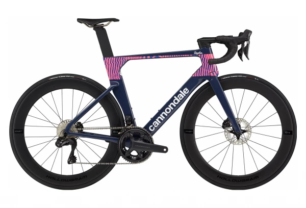 Vélo De Route Cannondale SystemSix Hi-MOD Shimano Ultegra Di2 12V 700 Mm Bleu Rose Team Replica 3 Vélo De Route Cannondale SystemSix Hi-MOD Shimano Ultegra Di2 12V 700 Mm Bleu Rose Team Replica