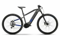 VTT Electrique Semi-Rigide Haibike HardNine 7 630Wh 29'' Shimano Deore 12V Gris Anthracite / Bleu Indigo 2022 Gris / Bleu