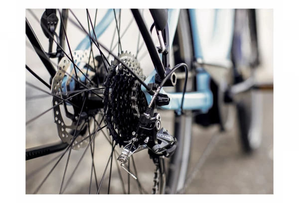 Vélo De Ville Électrique Trek Verve+ 2 Lowstep Bosch 400Wh Shimano Altus 9V Azure 2022 Bleu 8 Vélo De Ville Électrique Trek Verve+ 2 Lowstep Bosch 400Wh Shimano Altus 9V Azure 2022 Bleu – Image 6