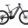 VTT Électrique Tout-Suspendu Cube Stereo Hybrid 140 HPC SL 625 Shimano Deore/XT 12V 625 Wh 27.5'' Gris Flash Orange 2022 Gris / Orange