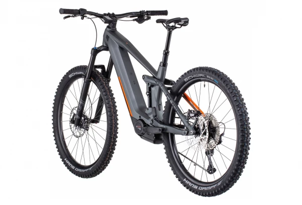 VTT Électrique Tout-Suspendu Cube Stereo Hybrid 140 HPC SL 625 Shimano Deore/XT 12V 625 Wh 27.5'' Gris Flash Orange 2022 Gris / Orange 7 VTT Électrique Tout-Suspendu Cube Stereo Hybrid 140 HPC SL 625 Shimano Deore/XT 12V 625 Wh 27.5'' Gris Flash Orange 2022 Gris / Orange – Image 5