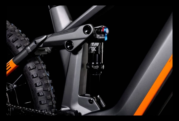 VTT Électrique Tout-Suspendu Cube Stereo Hybrid 140 HPC SL 625 Shimano Deore/XT 12V 625 Wh 27.5'' Gris Flash Orange 2022 Gris / Orange 11 VTT Électrique Tout-Suspendu Cube Stereo Hybrid 140 HPC SL 625 Shimano Deore/XT 12V 625 Wh 27.5'' Gris Flash Orange 2022 Gris / Orange – Image 9