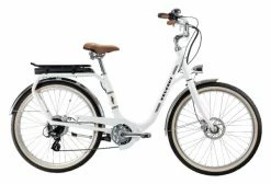 Vélo De Ville Électrique Peugeot ELC01 E-Legend Shimano Tourney/Altus 8V 400 Wh 26'' Blanc 2022