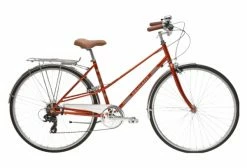 Vélo De Ville Peugeot LC01 D7 Shimano Tourney 7V Orange Orange / Blanc