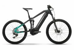 VTT Électrique Tout-Suspendu Haibike AllMtn 1 Shimano Deore 11V 630 Wh 29'' / 27.5'' Gris Anthracite Turquoise 2022