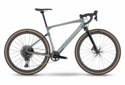 Gravel Bike BMC URS LT Two Sram Rival ETap AXS/GX Eagle AXS 12V 700 Mm Gris Metallic Moss 2023