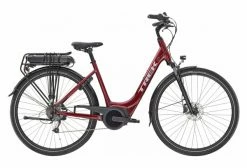Vélo De Ville Électrique Trek VERVE+ 1 Mowstep Shimano Altus 8V 400wh Rage Red 2021 Noir
