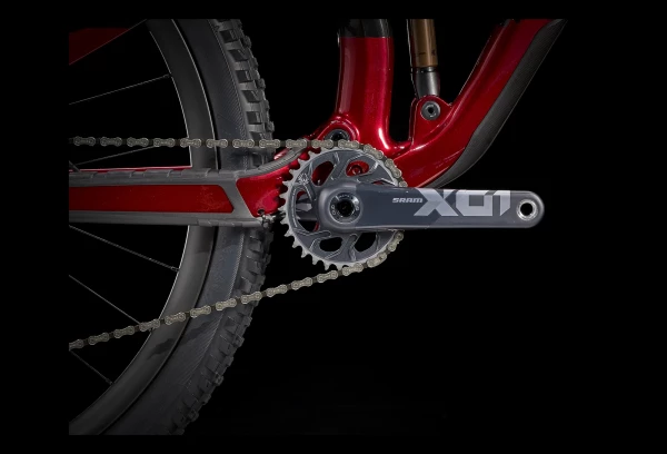 VTT Tout-Suspendu Trek Fuel EX 9.9 27.5'' Sram X01 Eagle 12V Raw Carbon/Rage Red 2021 Rouge 5 VTT Tout-Suspendu Trek Fuel EX 9.9 27.5'' Sram X01 Eagle 12V Raw Carbon/Rage Red 2021 Rouge – Image 3