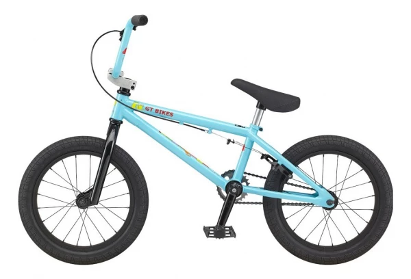 BMX Freestyle GT Performer 16' JR Aqua Blue Jaune 4 BMX Freestyle GT Performer 16' JR Aqua Blue Jaune – Image 2