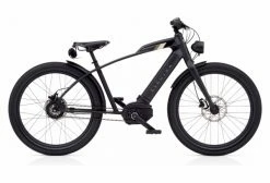 Beach Cruiser Électrique Electra Café Moto Go! Single Speed Enviolo Trekking 26'' Plus 2019 Noir Mat