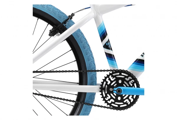 BMX Freestyle SE Bikes Blocks Flyer 26'' Blanc 2021 Blanc / Bleu 7 BMX Freestyle SE Bikes Blocks Flyer 26'' Blanc 2021 Blanc / Bleu – Image 5
