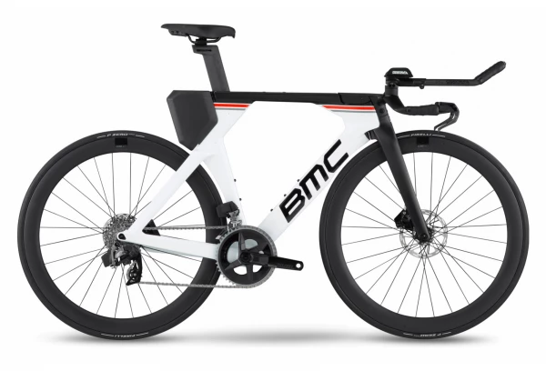Vélo De Triathlon BMC Timemachine 01 Disc Two Sram Rival ETap AXS 12V 700 Mm Blanc Noir 2022 2 Vélo De Triathlon BMC Timemachine 01 Disc Two Sram Rival ETap AXS 12V 700 Mm Blanc Noir 2022